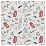 London City Doodles Pattern Fabric