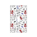 London City Doodles Pattern Light Switch Cover