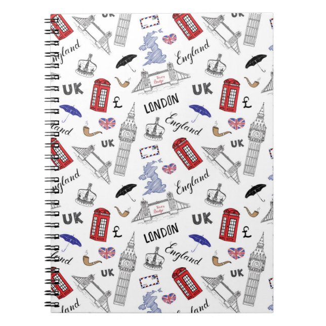 London City Doodles Pattern Notebook (Front)