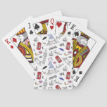 London City Doodles Pattern Poker Cards