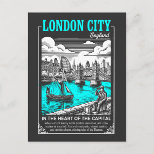 London City England In the Heart of the Capital Postcard