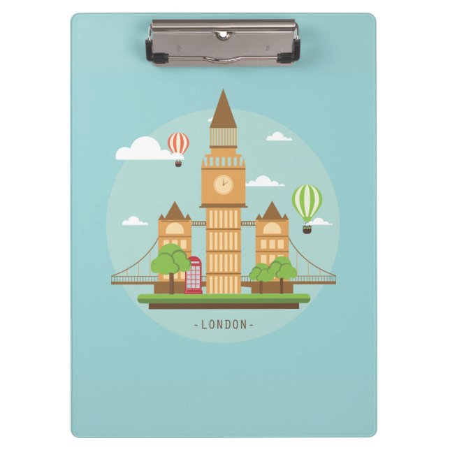 London City Illustration Clipboard (Front)