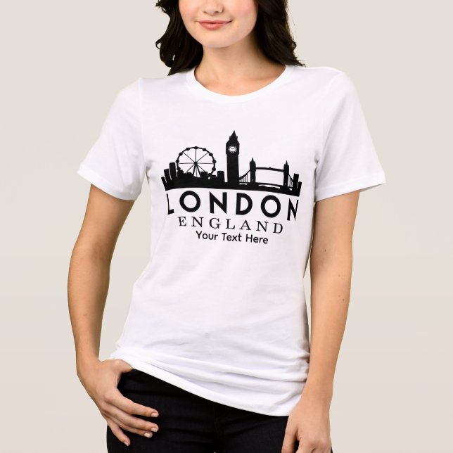 London City Landmark Travel Design Tri-Blend Shirt (Front)