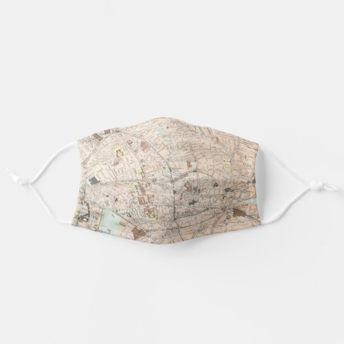 London City Map Adult Cloth Face Mask
