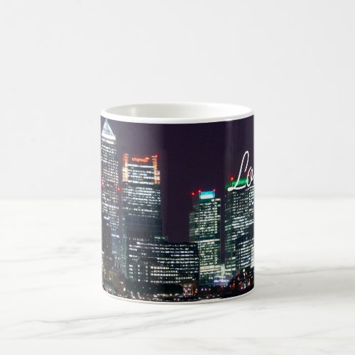 London City Night Skyline UK British Travel Coffee Mug