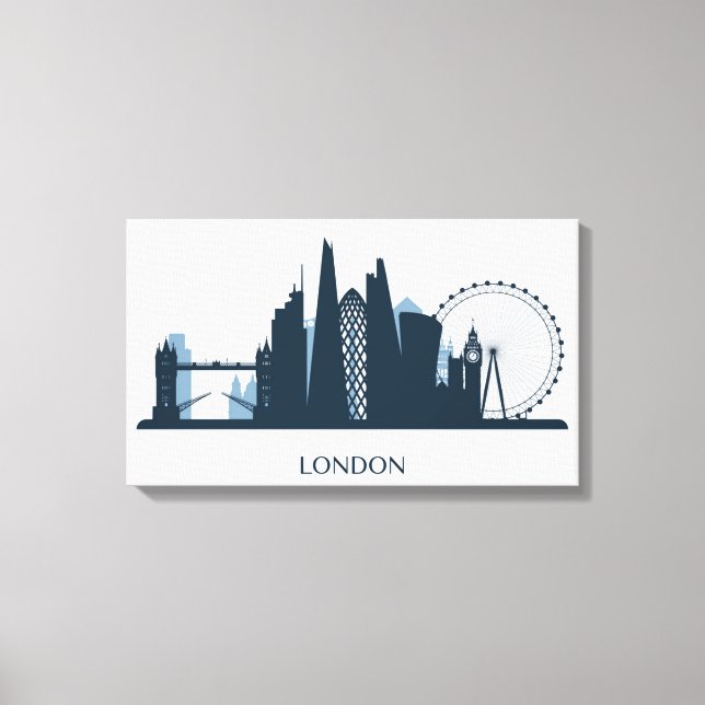 London City Skyline Canvas Print (Front)