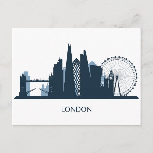 London City Skyline Postcard