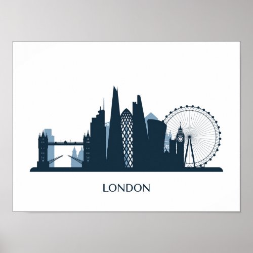 London City Skyline Poster