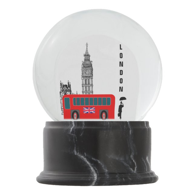 London City Snow Globe (Front)