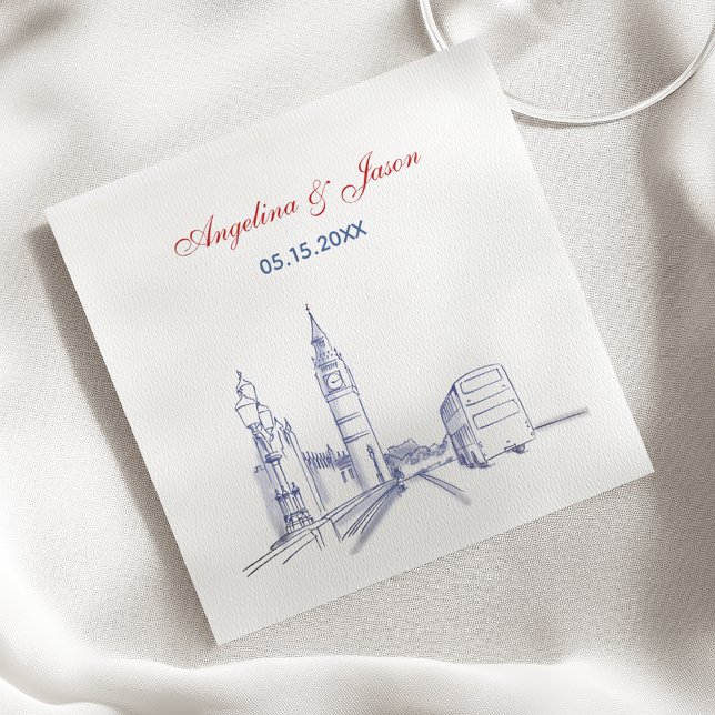 London City Wedding Napkins (Creator Uploaded)
