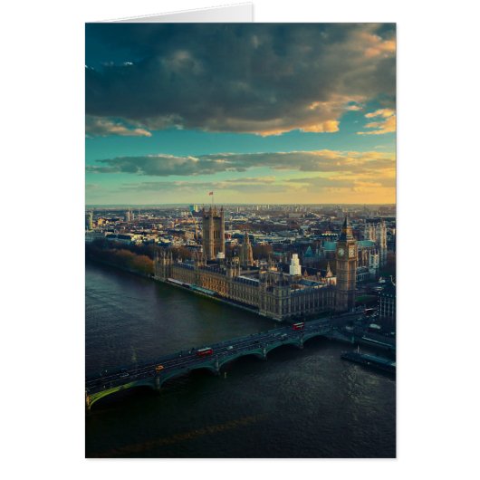 London Cityscape with Sunset Cards (Front)