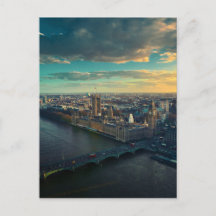 London Cityscape with Sunset