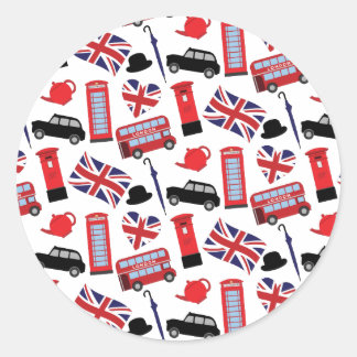 London Classic Round Sticker