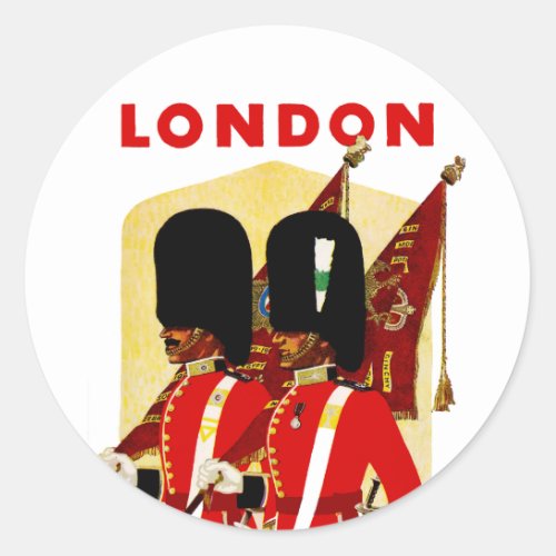 London Classic Round Sticker