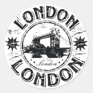 London Classic Round Sticker