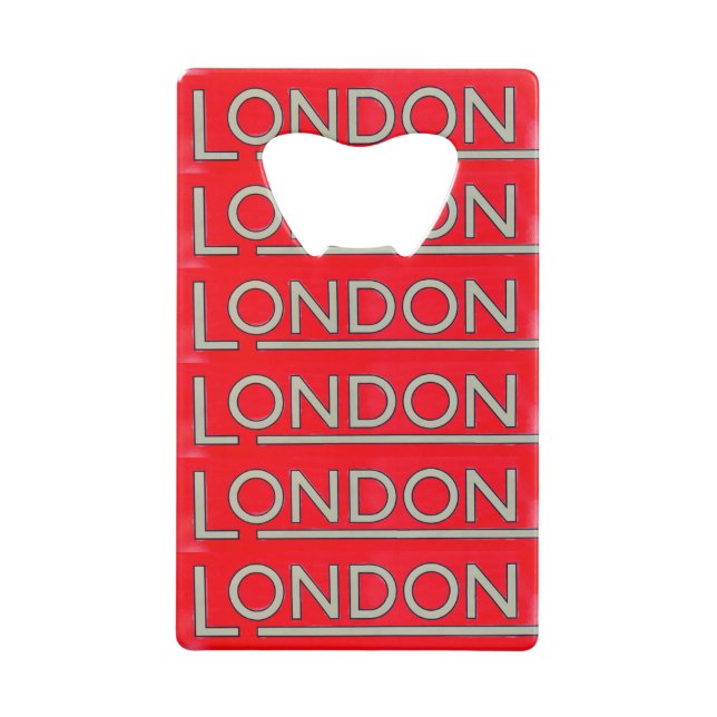 London Credit Card Bottle Opener (Back)