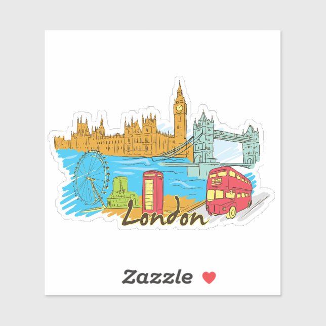 London Ctiy Sticker (Sheet)