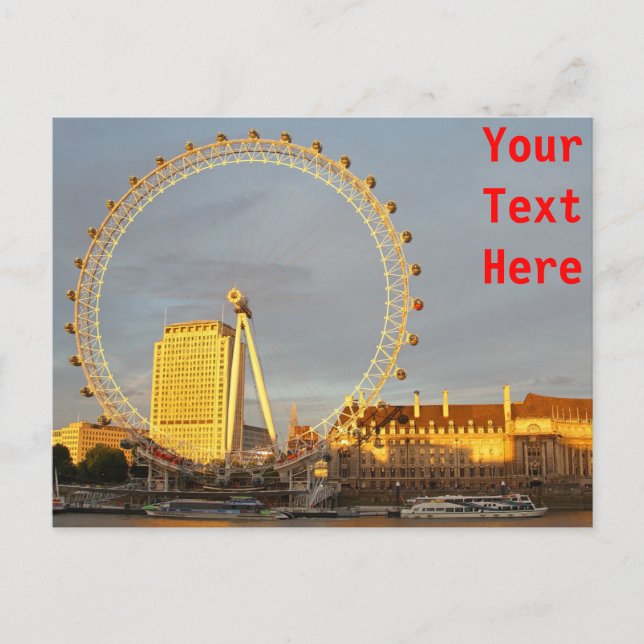 London customizable Postcard (Front)