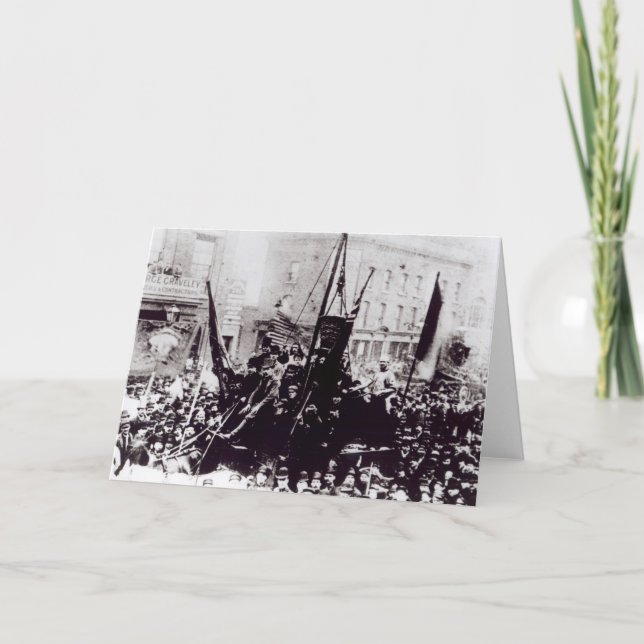 London Dock Strike, 1889 2 Card (Front)