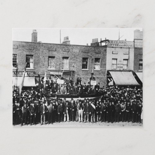 London Dock Strike 1889 Postcard