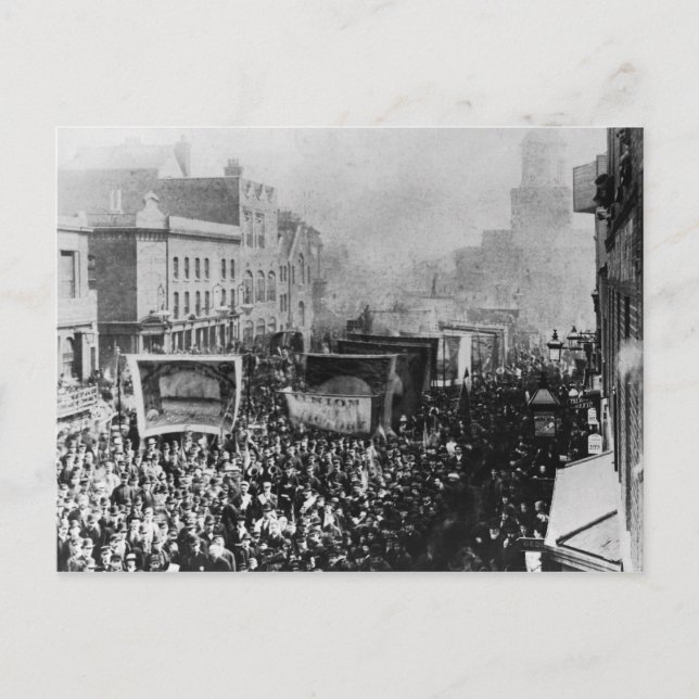 London Dock Strike, 1889 Postcard (Front)