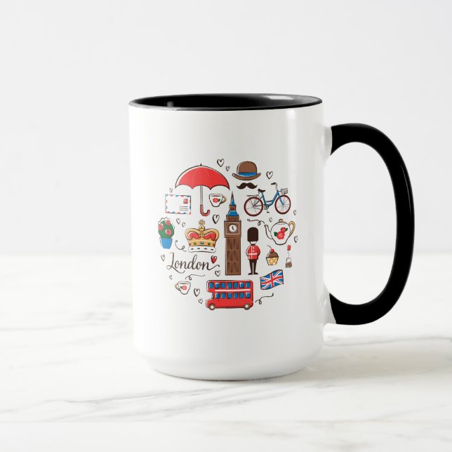 London Doodles Mug (Right)
