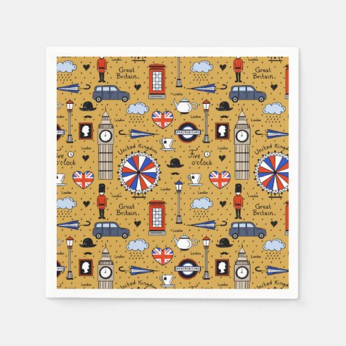 London Doodles Napkins