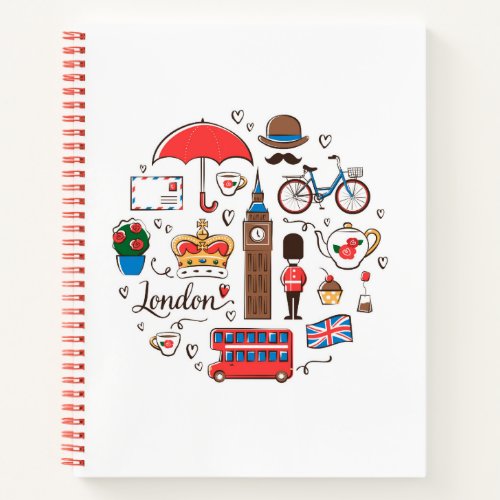 London Doodles Notebook