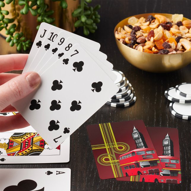 London Double Decker Bus and Big Ben Poker Cards (Creator Uploaded)