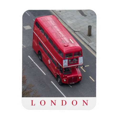 London double decker bus fridge magnet