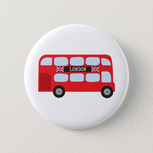 London double_decker bus pinback button