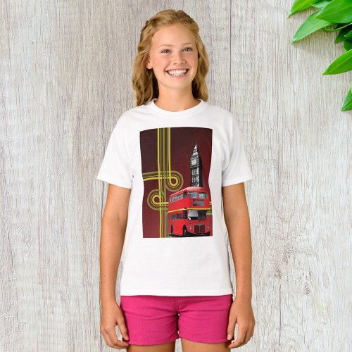 London Double Decker Bus T_Shirt