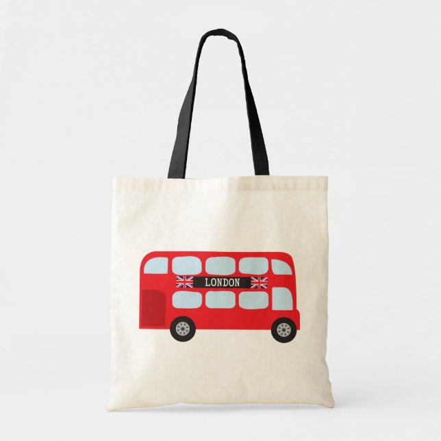 London double-decker bus tote bag (Front)