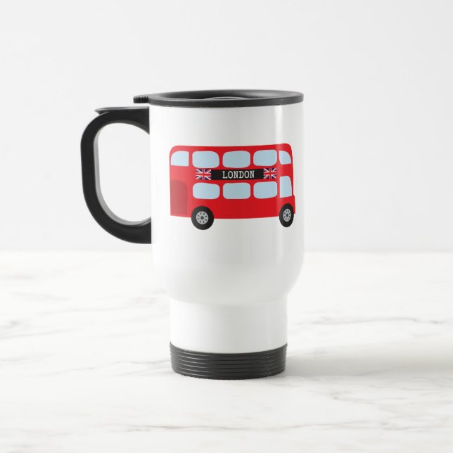 London double-decker bus travel mug (Left)