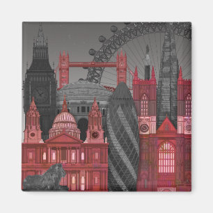London Elevations by Night - Red Magnet