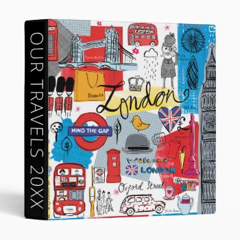 London  England 3 Ring Binder by wildapple at Zazzle