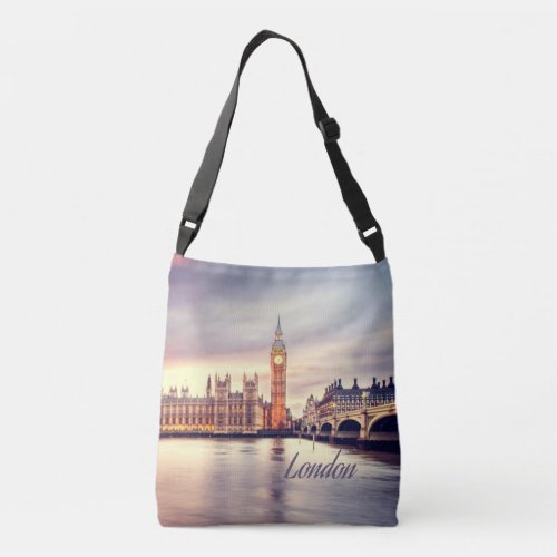 London England Big Ben Crossbody Bag