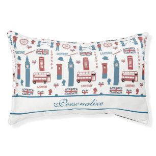 London England Big Ben English Flag Queen Cat Dog Pet Bed