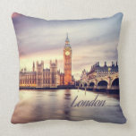 London England Big Ben Throw Pillow<br><div class="desc">London England Big Ben This makes a great gift for anyone who has visited London England or who is from there. It would also make a great surprise if you are planning a trip as a way to announce where you are going Customize and personalize it with a name or...</div>