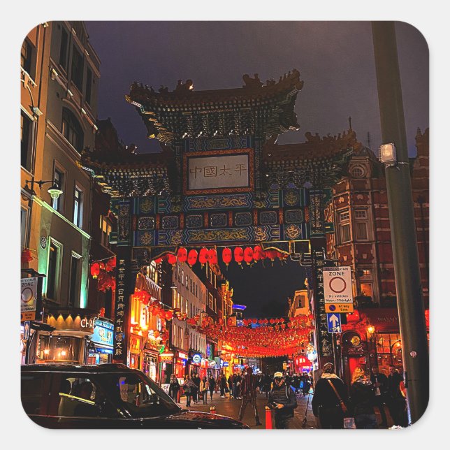 London, England Chinatown #1 Stickers (Front)