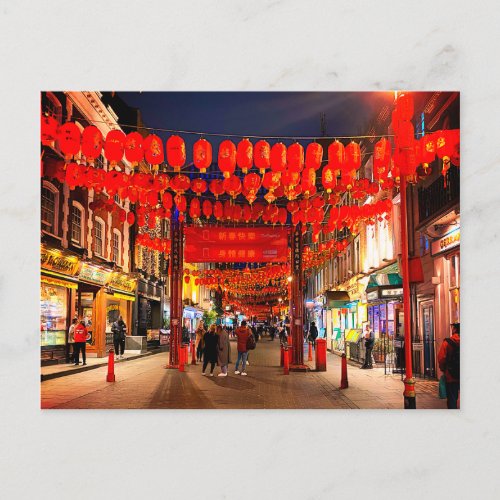 London England Chinatown 2 Postcard