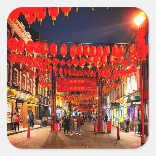 London England Chinatown 2 Stickers