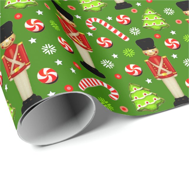 London England Christmas Gift Wrapping Paper (Roll Corner)