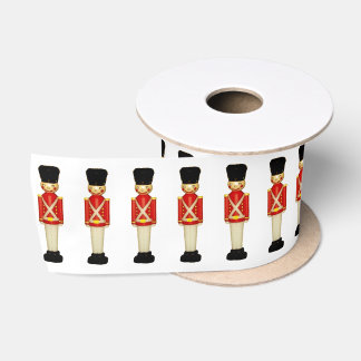 London England Christmas Satin Ribbon