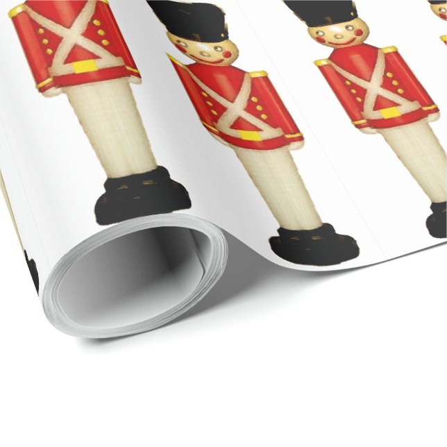 London England Christmas Wrapping Paper (Roll Corner)