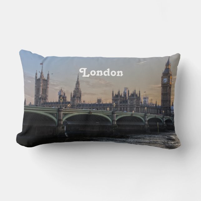 London England City scene Lumbar Pillow (Front)