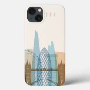 London, England   City Skyline iPhone 13 Case