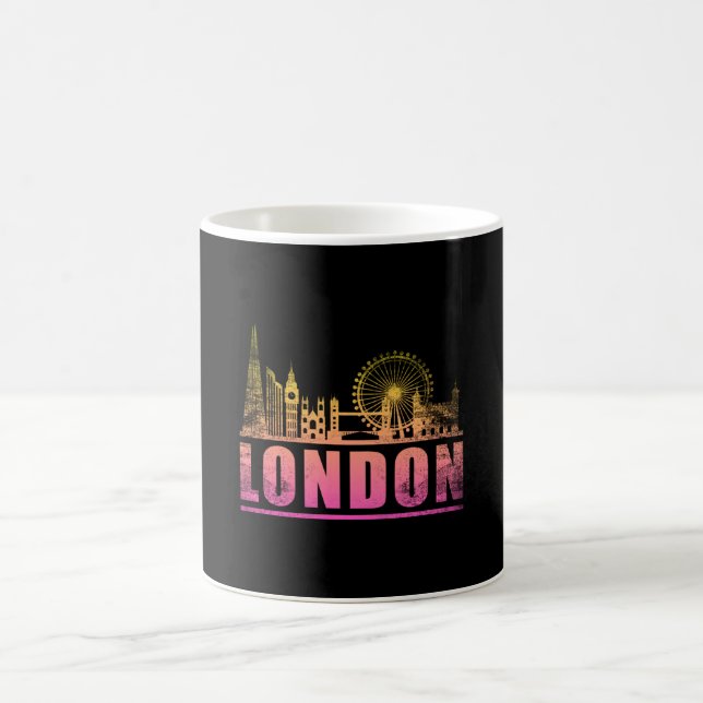 London England City Skyline Cityscape Funny Gift Coffee Mug (Center)