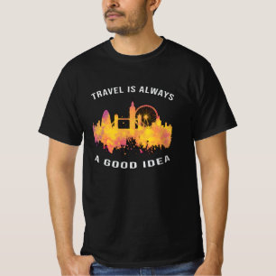 London England City Skyline Cityscape Funny Gift T-Shirt