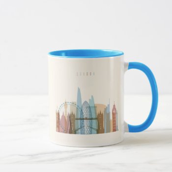 London  England | City Skyline Mug by adventurebeginsnow at Zazzle